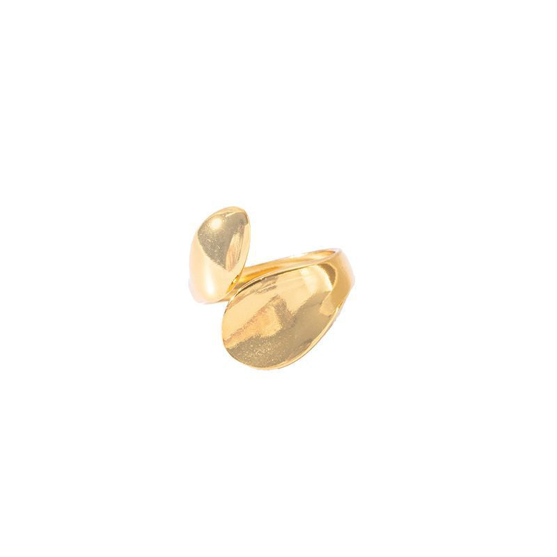 Minimalist drop open-loop ring